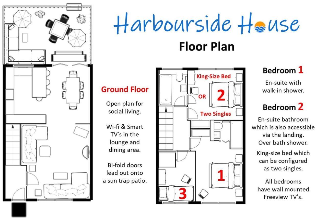 Harbourside House - Great Location - Parking - 2 En-Suites - Sleeps 5 Plus 1 Poole Luaran gambar